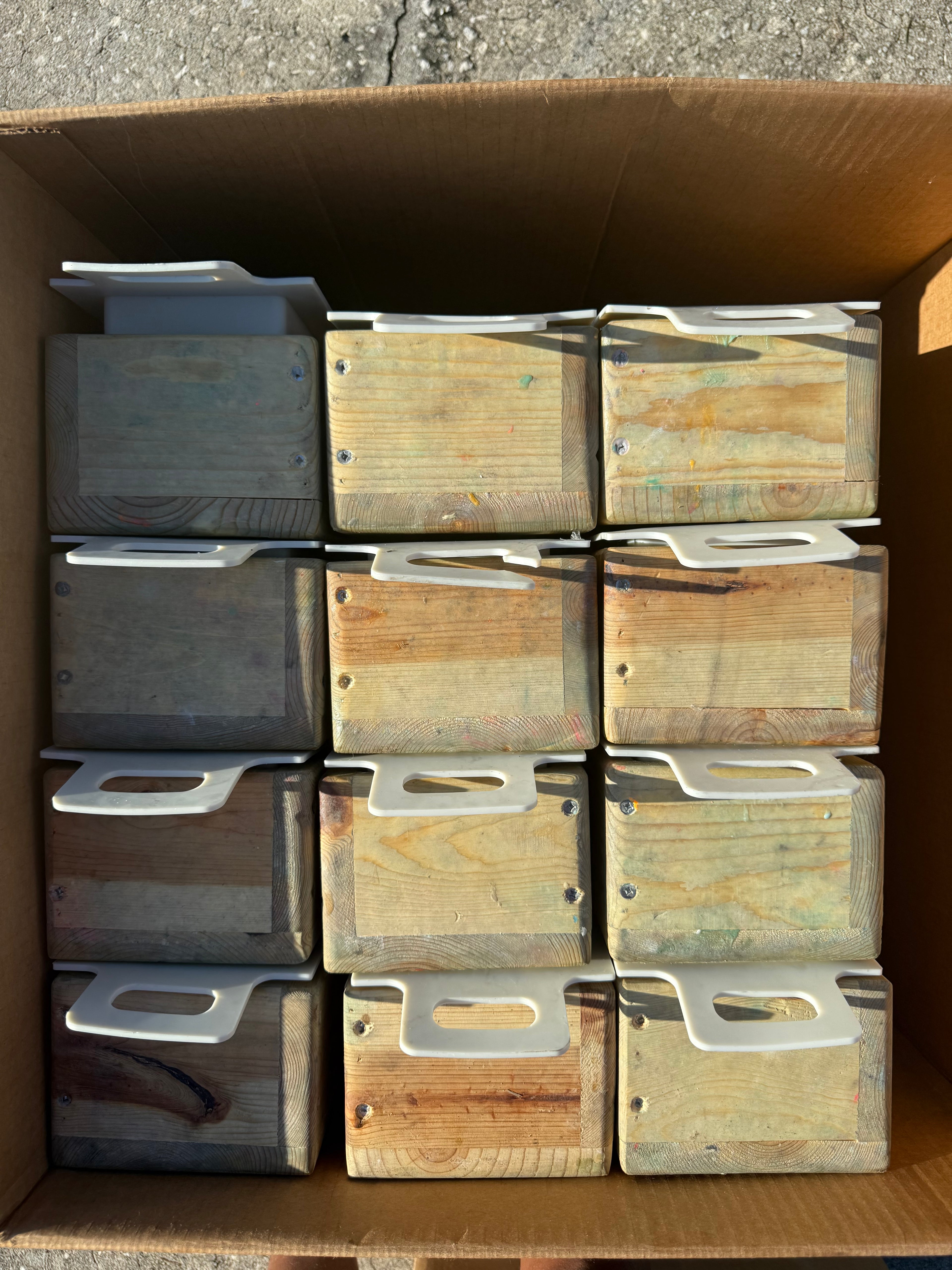 Used Wooden Soap molds