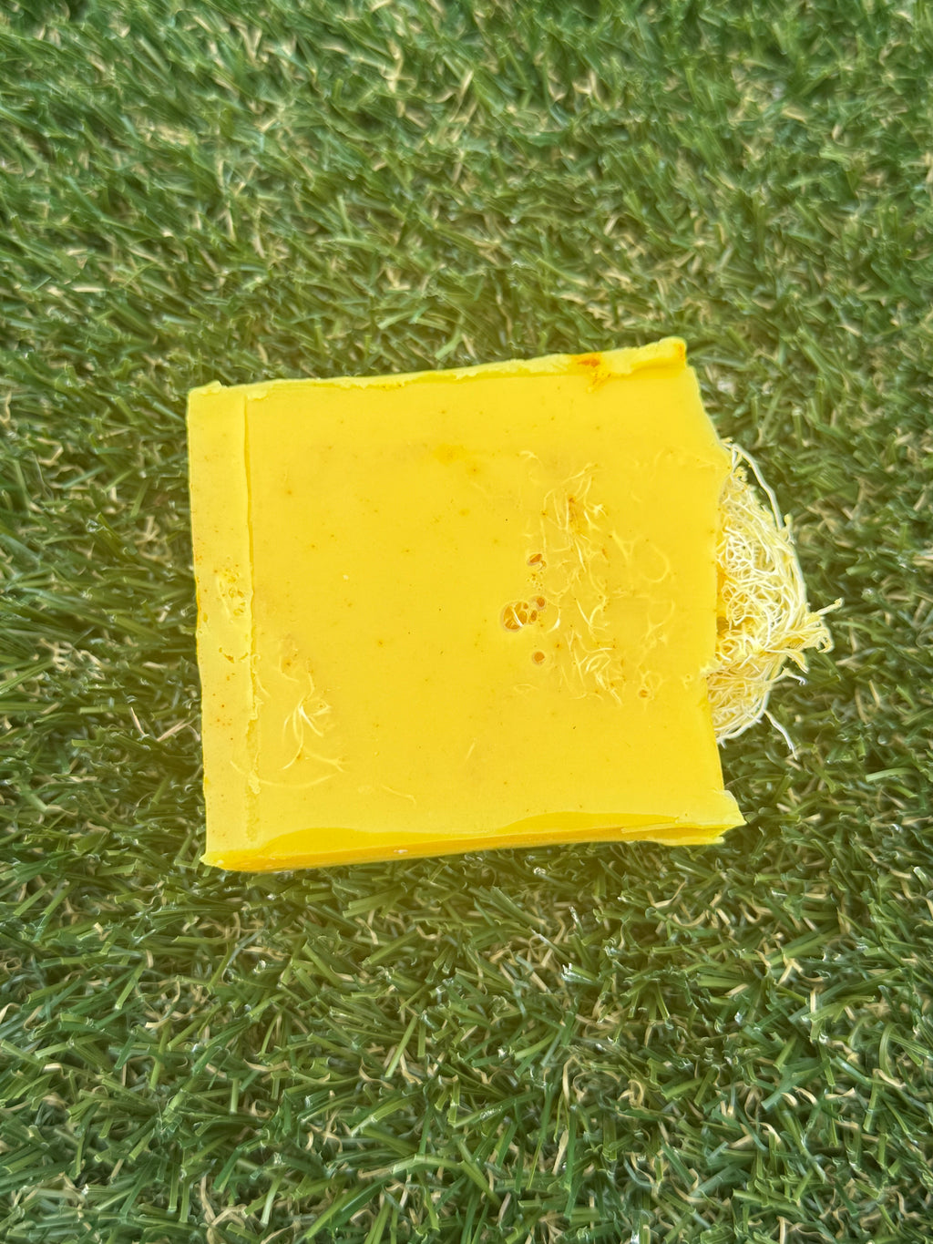 Natural Tumeric Luffa Exfoliating Soap: Body Bar